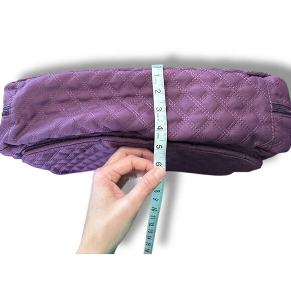 Thirty One Tote Double Take Tote Quilted Diamonds Travel Bag Purple - Picture 7 of 16